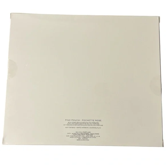 New in Box Rare Miu Miu Parfums GWP Larger Blush Faux Fur Clutch w/Gold Hardware - Picture 9 of 12